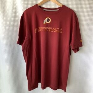 Washington Redskins Football T-Shirt Mens XXL Burgundy Nike NFL  Swoosh